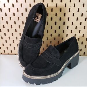 DV by Dolce Vita Black Chunky Loafers